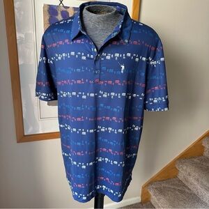 William Murray Performance Polo - XXL - Beer Can design
